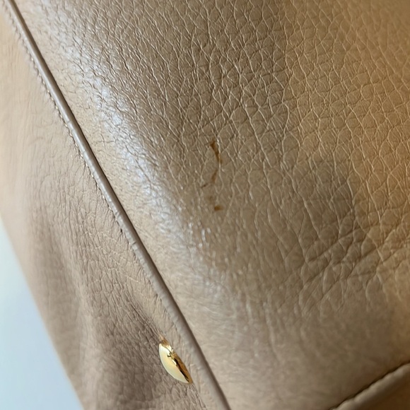 2013 Vintage Versace Large Signature Tote Nude Leather Nicole Kidman Cannes - Picture 17 of 17